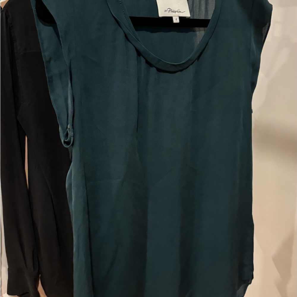 3.1 Philip Lim silk Teal Women's Top